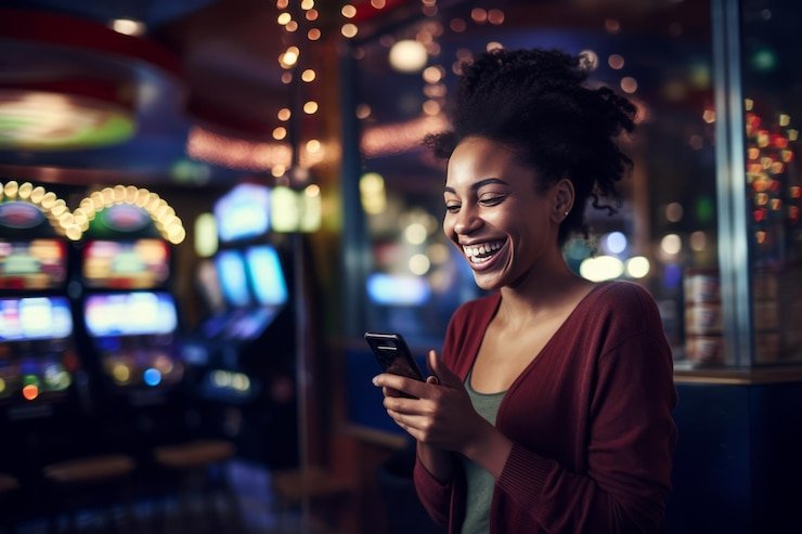 Antarmuka permainan Blueprint Gaming di platform pstoto dengan pilihan slot modern